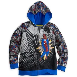 Marvel Spider-Man Boy Zipper Front Hoodie Sweatshirt Size 5/6 - Picture 1 of 1