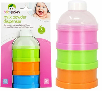 BABYPIPKIN Baby Milk Powder Dispenser Storage Pots Formula Mix Container Snack BPA Free