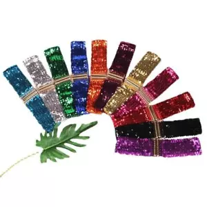 *UK* Fibbia Oro Elastica Paillettes Elasticizzata Cintura Colorata Cintura Corsetto Nuovo - Foto 1 di 73