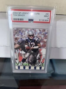 2002 SP Legendary Cuts Tom Brady Victory March Card #91 /2500 PSA 9 MINT U.D. - Picture 1 of 1