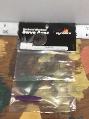 Dynamite DYN2567 Machined Aluminum Servo Arm: HRC Purple NewInPack USA Shipped - Image 1 of 4