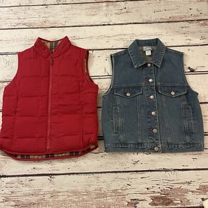 Pendleton Navajo Blanket Denim Southwestern Aztec Jacket Vest Size Small & Vest - Picture 1 of 16