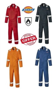 Mens Dickies Everyday Flame Retardant Reflective Taped Coverall FR24/7TP RRP £60 - Picture 1 of 8