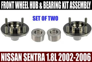 Fits:Front Wheel Hub & Bearing Kit Assy Nissan Sentra 1.8L  2002-2006 - Picture 1 of 1