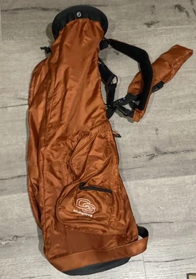 Bolsa de transporte de viaje de golf Club Glove naranja/negro (sin rodillos ni ruedas) Foto 1 de 4