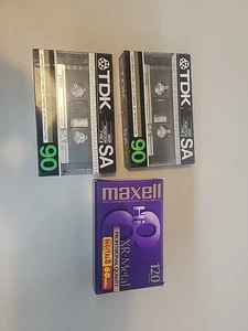 2- DK SA 90-IEC II / TYPE II - High Position Cassette SEALED; 1 Maxell 120 XR-Metall - Bild 1 von 2
