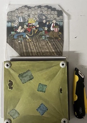 Boxeo Popeye Cartón Anillo de Boxeo MEZCO Juguetes Para Figuras de Acción de 4 Pulgadas 2024 Foto 1 de 4