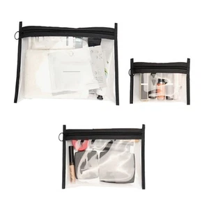 3 Sätze Transparenter Reisekosmetiktaschen Travel Ins Portable H4W94564 - Bild 1 von 7