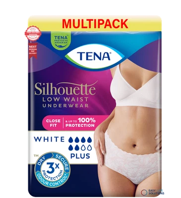 60 x TENA Lady Silhouette Plus Low Waist Pants - Large - 6 Packs of 10 - Image 1 of 4
