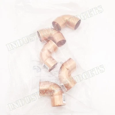 EPC - ELKHART PRODUCTS CORPORATION 5 Pcs 1-1/4 Inch Close Rough 90° Elbow Copper Fittings Elkhart EPC 107C CxC USA