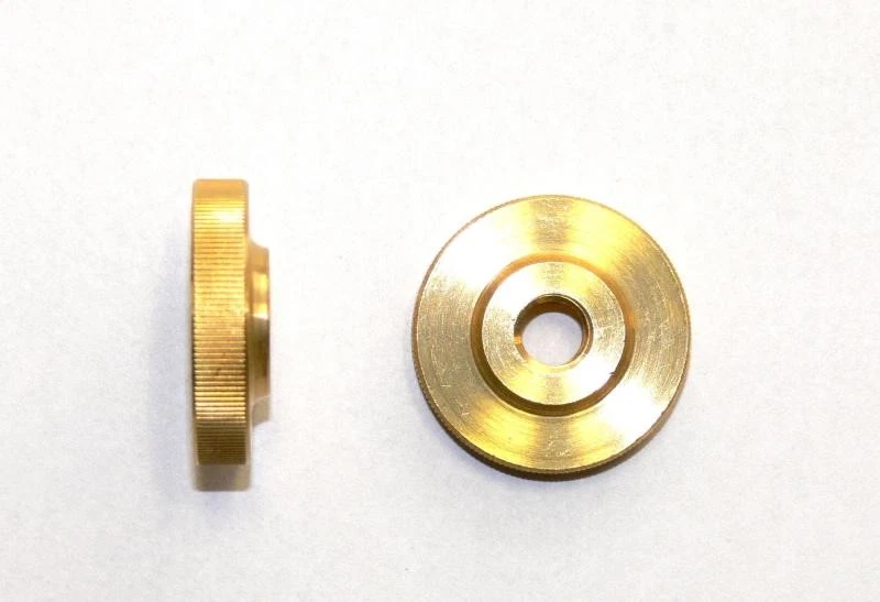 Rändelmutter niedrig M10 Messing , DIN 467 - Bild 1 von 1