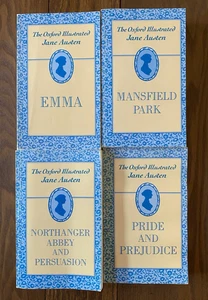 Oxford Illustrated Jane Austen 1988 Emma Mansfield Pride & Prejudice Persuasion - Foto 1 di 14