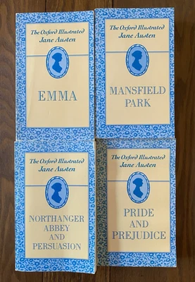 Oxford Illustrated Jane Austen 1988 Emma Mansfield Pride & Prejudice Persuasion - Image 1 of 4