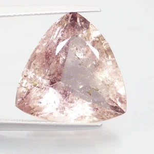 Magnífico billón de fuego de 15,50 quilates (17 x 17 mm) morganita rosa melocotón 100 % natural - Imagen 1 de 7