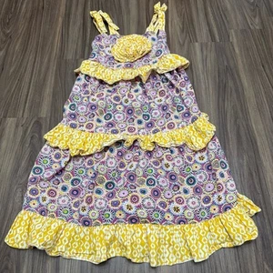 Jelly the Pug girl sz 6 Floral Dress with Yellow Details - Picture 1 of 8