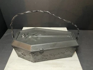 Disney Parks Nightmare Before Christmas Jack Skellington Coffin Popcorn Bucket - Picture 1 of 6