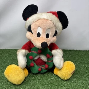 Disney Animated Christmas Plush - Santa Mickey Mouse - Lights & Sound - Picture 1 of 21