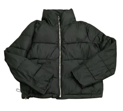 Hollister Jacket Boys Medium Black Puffer Collection Front Zipper - Image 1 of 3