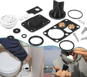 Kit de servicio de inodoro manual marino serie para Jabsco 08-23 29090-3&29120-3 - Imagen 1 de 12