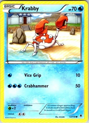 Pokemon | XY - Phantom Forces | Krabby | 13/119 | NM Normal - Image 1 of 2
