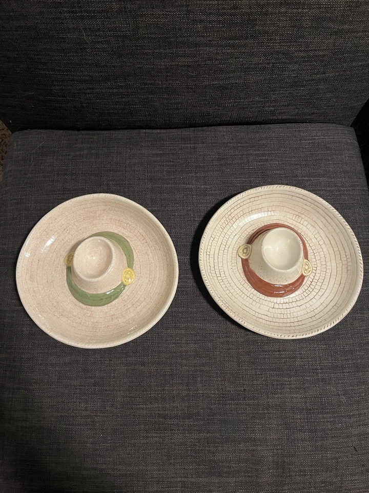 Vintage Mini Sombrero Serving Hats - Image 1 of 4