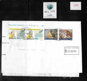 WC1_13556. VATICAN. Richly franked 1995 cover to the USA. - Picture 1 of 1