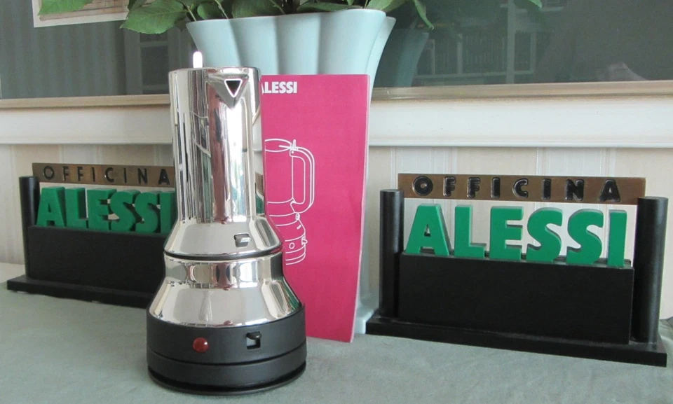 Alessi, RS07, elektrischer Espressokocher Design Richard Sapper, nicht im Handel - Bild 1 von 4