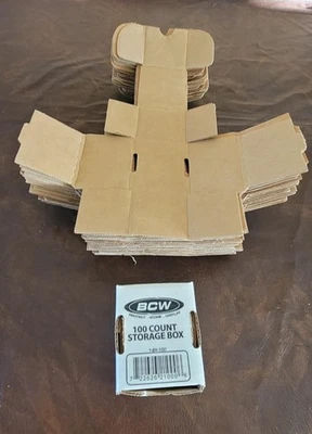 20 x 100 Count BCW Trading Card Storage Boxes - Used - Image 1 of 4