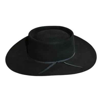 De colección Bailey 5X XXXXX Castor Vaquero Sombrero Ancho Fieltro Negro Jugador Nevada 7 5/8 Foto 1 de 4