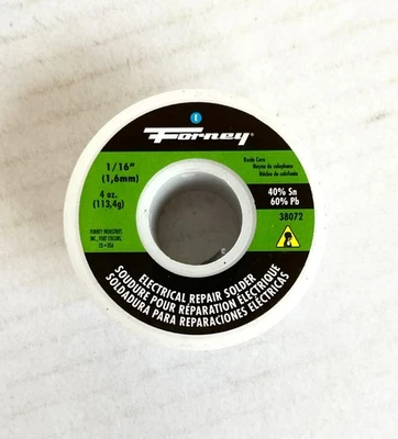 NUEVO - Forney, 4oz Reparación Eléctrica Silver Rosen Soldadura, 1/16", 38072 Foto 1 de 4