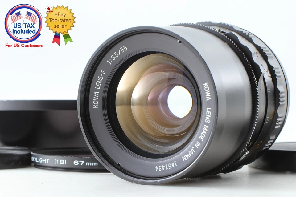 w/ Hood [ Near MINT ] KOWA SIX KOWA Lens-S 55mm f/3.5 Wide Angle Lens From JAPAN - Image 1 of 4