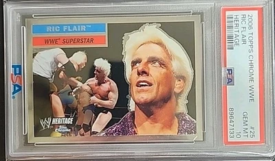 Ric Flair 2006 Topps Heritage Chrome WWE NO25 WWE PSA 10 - Изображение 1 из 2