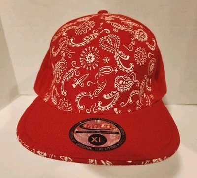 Sombrero de Béisbol Rojo Ajustado Hatco Talla XL Estampado Diseño Premium Org Plano Nuevo Foto 1 de 4