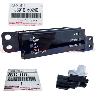 Genuine Toyota LandCruiser VDJ76 GRJ79 Dash Multi Function Clock w Temp Sensor - Image 1 of 4