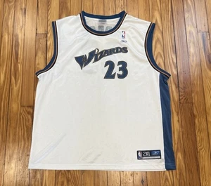 VINTAGE Reebok Michael Jordan #23 NBA Washington Wizards Blue Jersey Size 2XL - Picture 1 of 4