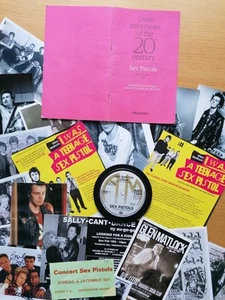SEX PISTOLS Job lot of photos, Mini Book, Flyers, placemat: Rotten Vicious - Picture 1 of 6