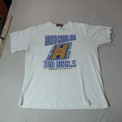 Vintage North Carolina Tar Heels Shirt Mens XL White NCAA Basketball Final Four - Image 1 of 4