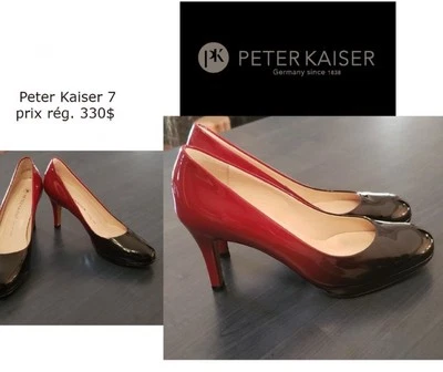 Peter Kaiser Dione Negro Rojo Charol Zapatos de Corte Reino Unido 4.5 Talla 7 EE. UU. Para Mujer’s Foto 1 de 4