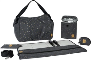 Bolso De Cambio Triángulo Gris Oscuro Lassig Twin Bag. - Imagen 1 de 7