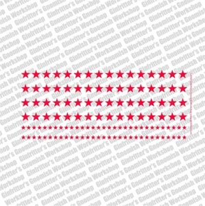 Ginfritter's Gnomish Workshop WWII004 15MM WWII SOVIET RED STAR WATERSLIDE DECAL - Picture 1 of 2