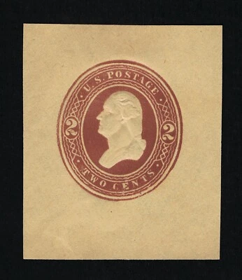 GENUINE SCOTT #W283 MINT 1884-1886 BROWN ON MANILA PLIMPTON-MORGAN LARGE WRAPPER - Image 1 of 2