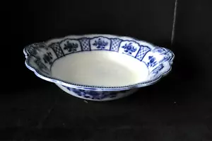 Rare 10" Round Serving Bowl Melbourne (Flow Blue) by W F GRINDLEY (England) - Picture 1 of 5