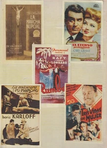 Cine 10 Programas de Mano Películas Diversas Épocas (HE-135) - Foto 1 di 2