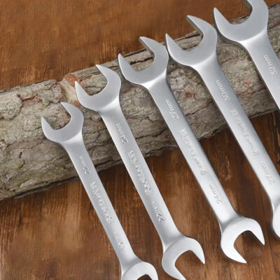 High Carbon Steel Double Open Ended Dual-Use Spanner Metric Auto Repair Tools - Image 1 of 4