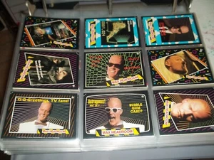 1986 Topps Max Headroom conjunto completo de 33 tarjetas y 11 pegatinas de lámina casi nuevo - Imagen 1 de 5