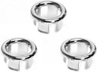 3pcs Sink Overflow Ring Hole Round Basin Trim Drain Cap Cover For Kitchen