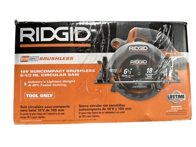 Serra circular RIDGID R8656B 18v subcompacta sem escova 6-1/2" -SOMENTE FERRAMENTA-SEM LÂMINA- - Imagem 1 de 2