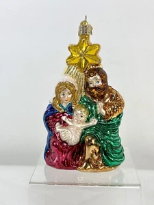 Vtg Merck Family Old World Christmas Blown Glass Nativity Holy Family Ornament - Picture 1 of 10