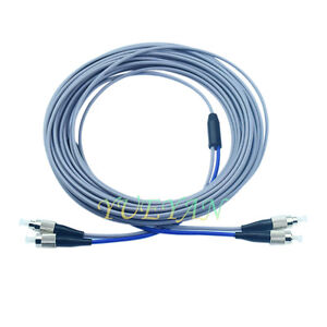 100M FC to FC Multimode MM Duplex 3.0 Armored Fiber Optic Cable Patch Cord