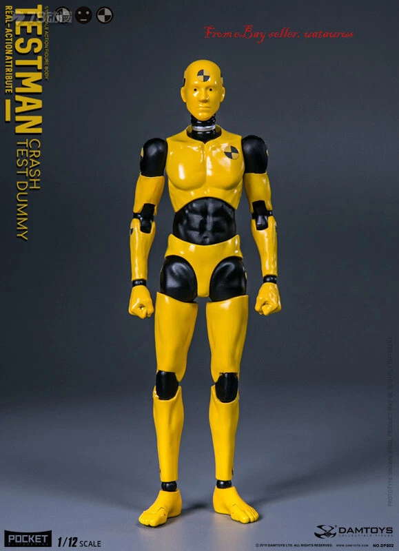DAMTOYS 1/12 DPS02 Crash Test Dummy Testman 6inch Action Figure Collectible Toys